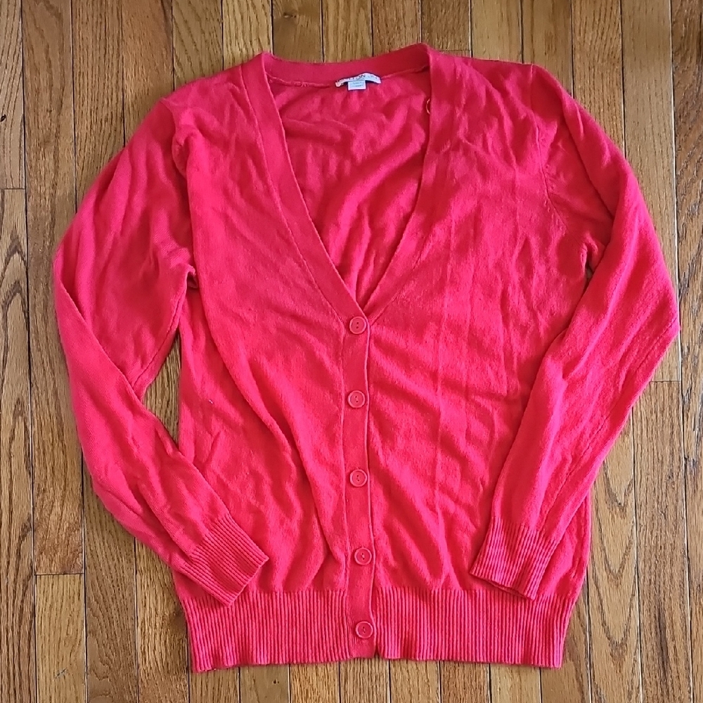 Cotton On Women's Red V-Neck Cardigan Sweater XL. NWOT.